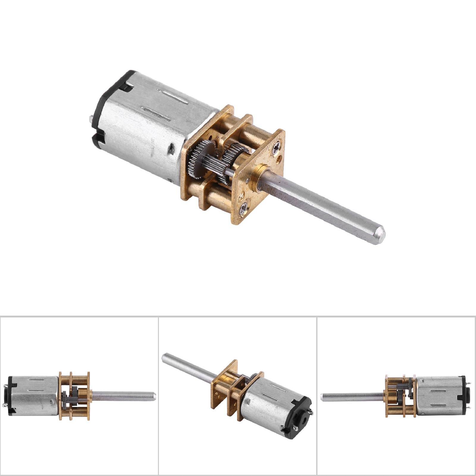 Moteur Réducteur DC 12V 100RPM - Boîte De Vitesse à Engrenages Métalliques - Couple Élevé Réversible