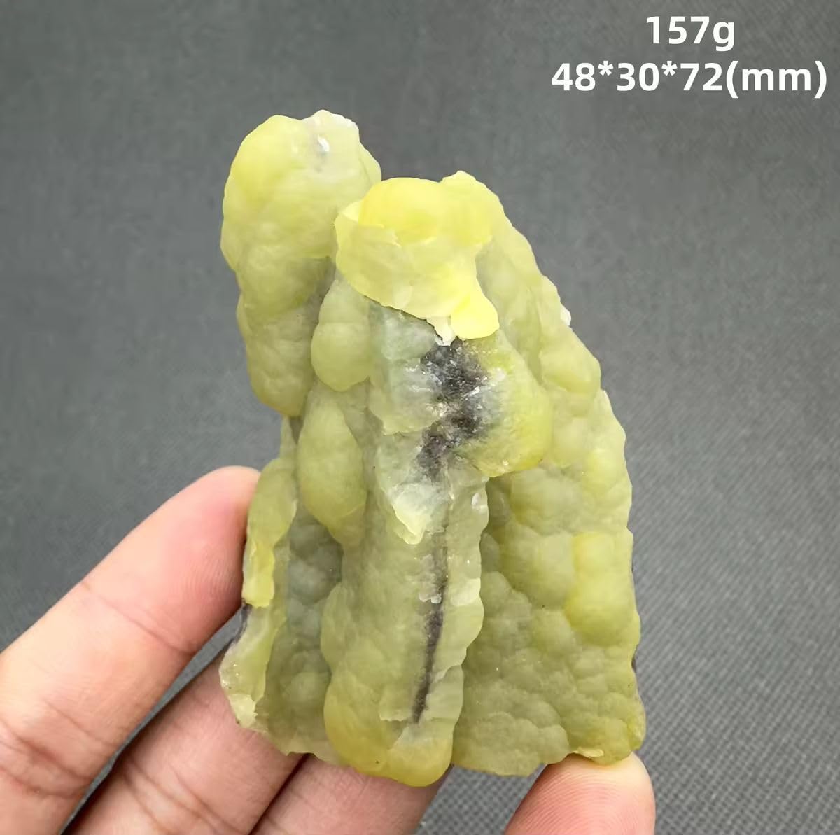 Natural Yellow Smithsonite Mineral Specimen – Raw Crystal with Quartz for Healing, Energy Work, and Rock Collection