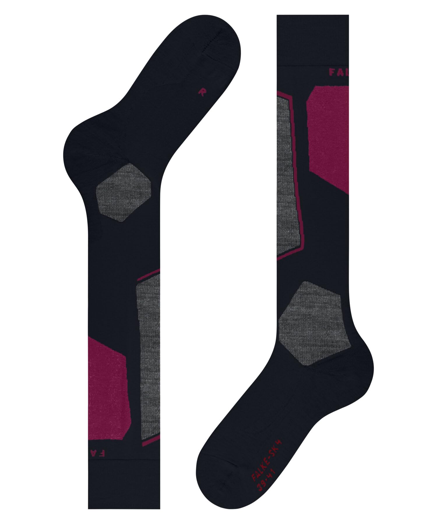 FALKE Kobiety Skarpety narciarskie SK4 Advanced W Kh Wełna ciepłe cienkie 1 Para, Niebieski Space Blue 6116-O, 39-40
