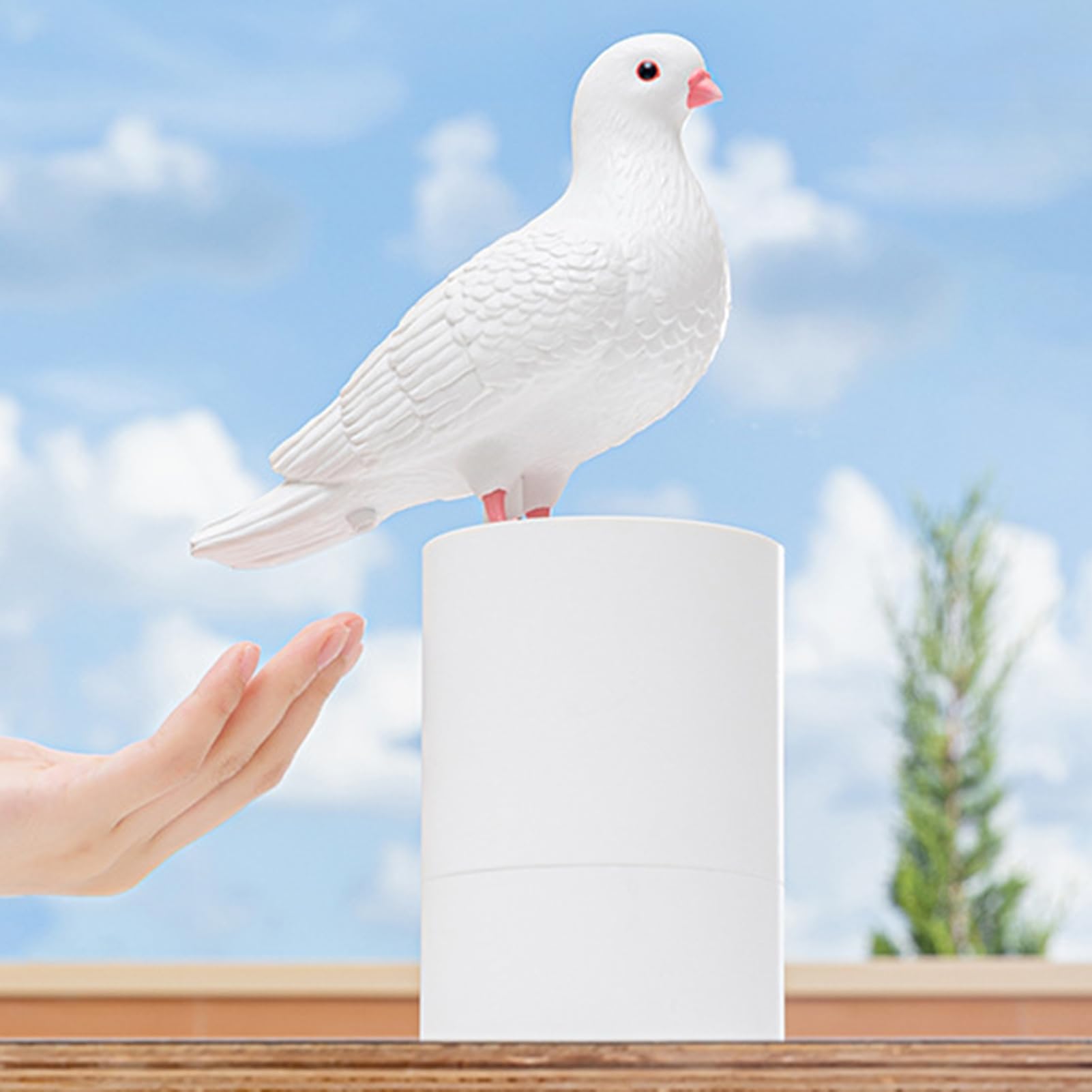 Pipihome Dispenser Sapone Automatico A Forma Di Piccione – 300 Ml, Touchless Con Sensore A Infrarossi Per Bagno E Cucina