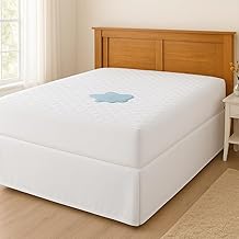 Capa Protetora de Colchão Casal Impermeável c/ 4 Camadas de Proteção(Branco-Casal)