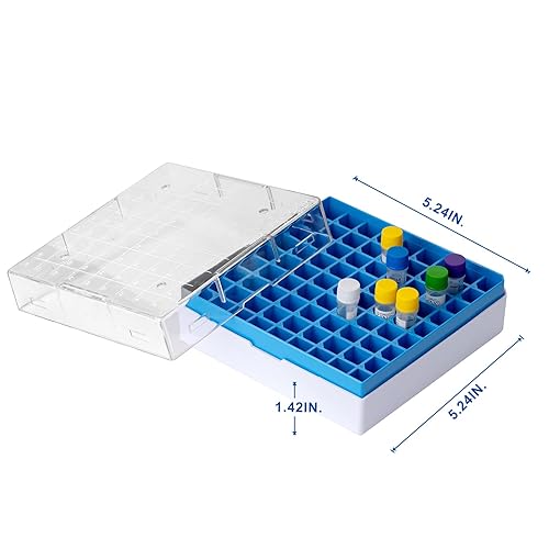 Miniatura 2 de CryoKING Cajas criogénicas de PC, 2 pulgadas, 81 pozos, colores surtidos, caja de 20