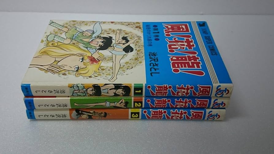 【集英社】風！花！龍！全3巻/ 池沢さとし 風！花！龍！ 池沢さとし 創美社 集英社 全3巻 1976年 初版
