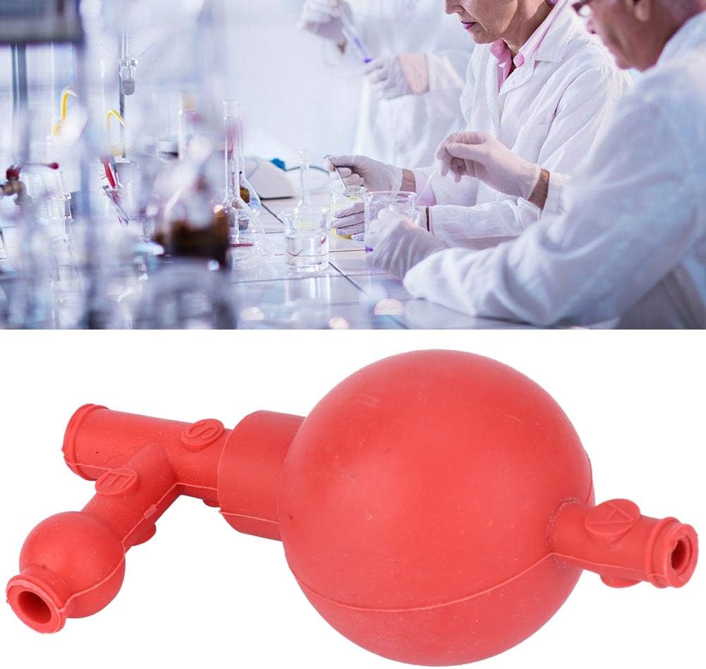 CHICIRIS Strzykawka do Ssania Uszu z Naturalnej, do Laboratoryjnego Czyszczenia Ilościowego, 3-kierunkowa, 2 szt., Czerwona