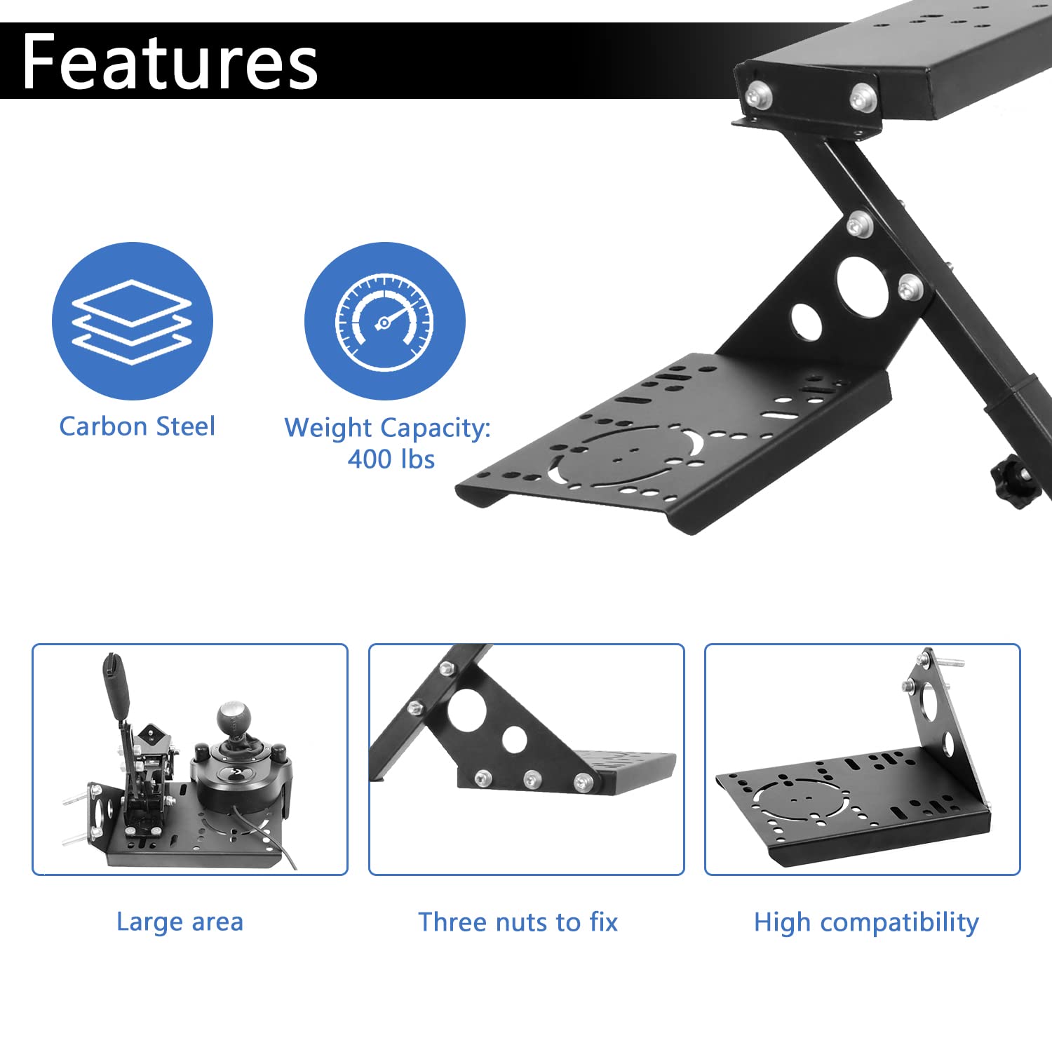 Anman Upgraded Racing Gear Shift Lever, Adapted to Multiple Games Racing Bracket 1/3/31/32/33