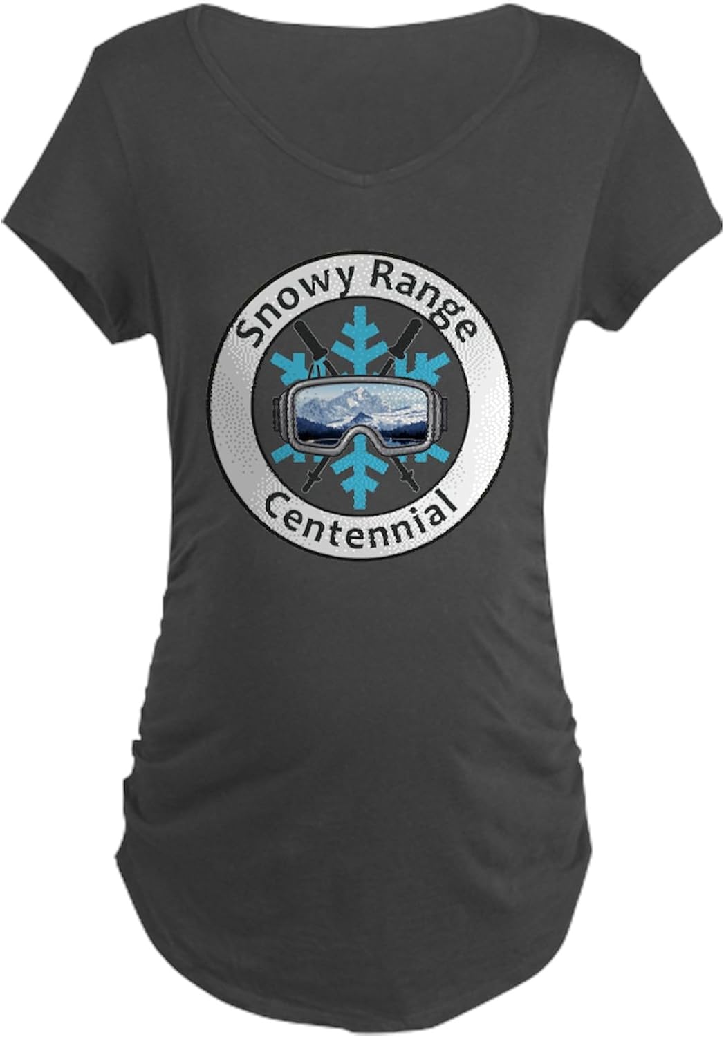 CafePress Maternity Dark T Shirt Women's Maternity Ruched Side T-Shirt