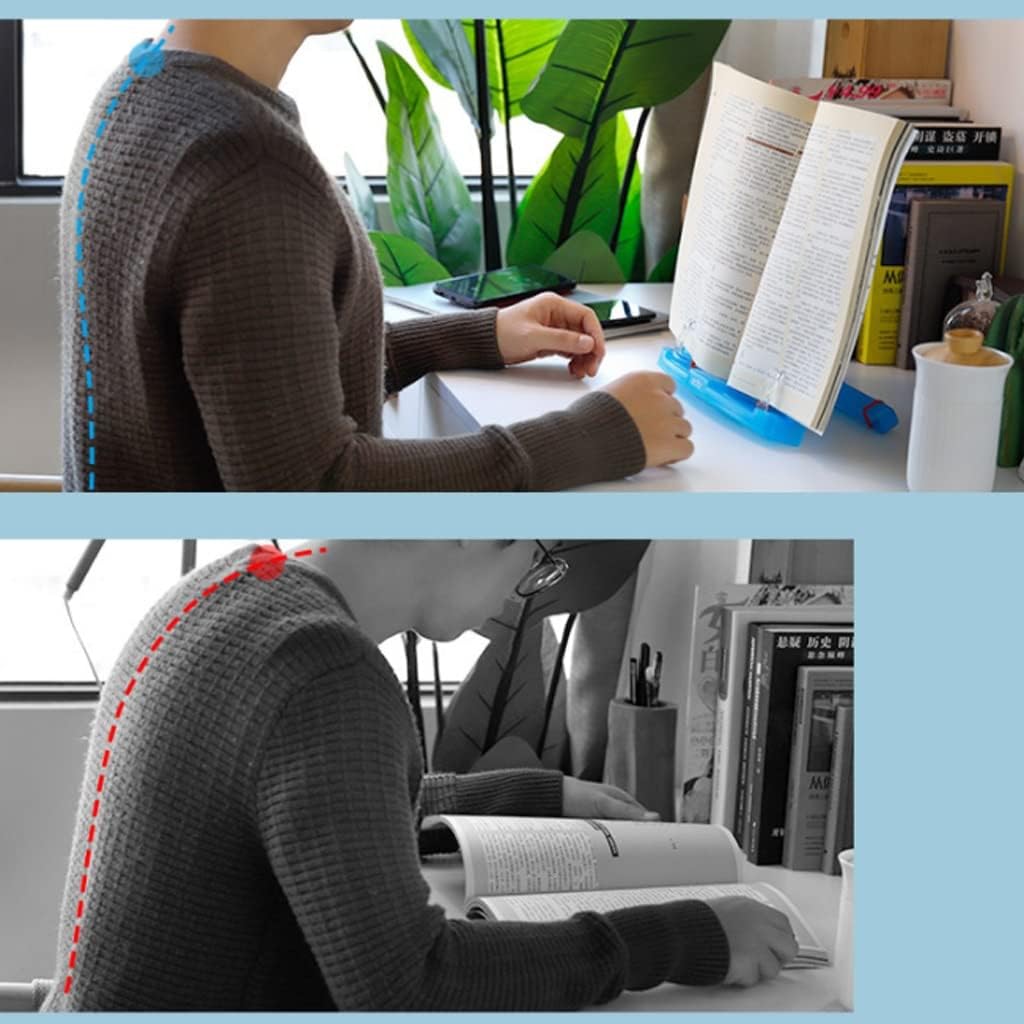 Reading Rack Student Book Standing Relief Fatigue(Blue)