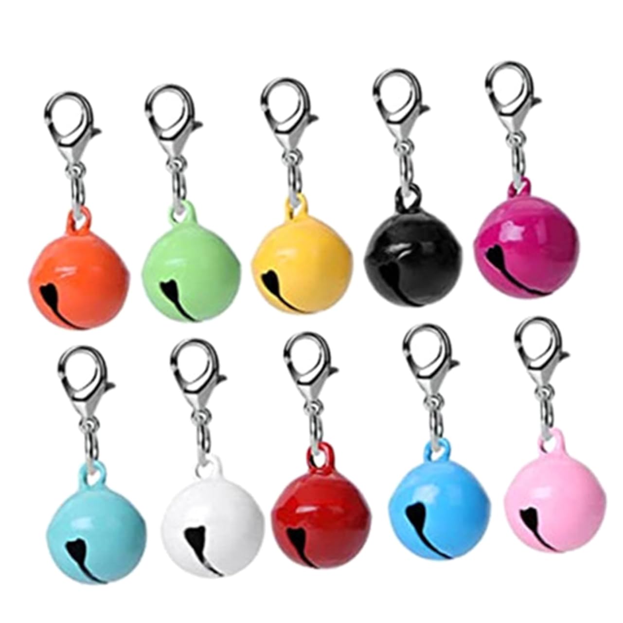 VANZACK 10Pcs Decorative Pet Collar Bells for Dogs and Cats Crisp Sound Pet Accessories for DIY Crafts and Wind Chimes for Pet Identification and Playfulness