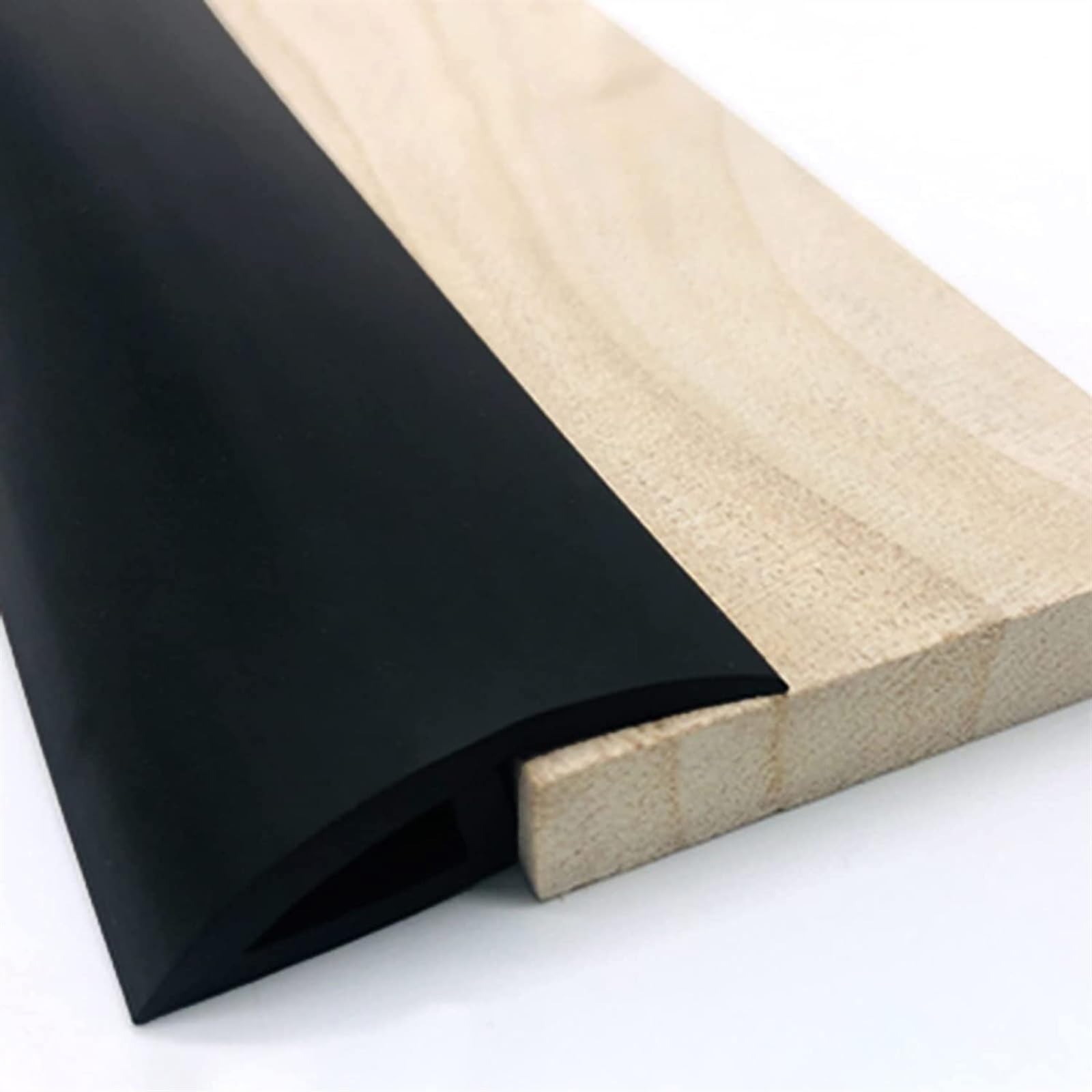 KEuLen Profilo di Transizione, Striscia di Soglia, Striscia Leggera for Bordi del Pavimento, for Moquette, Laminato/Legno e Piastrelle, Incluse Strisce autoadesive(Black)