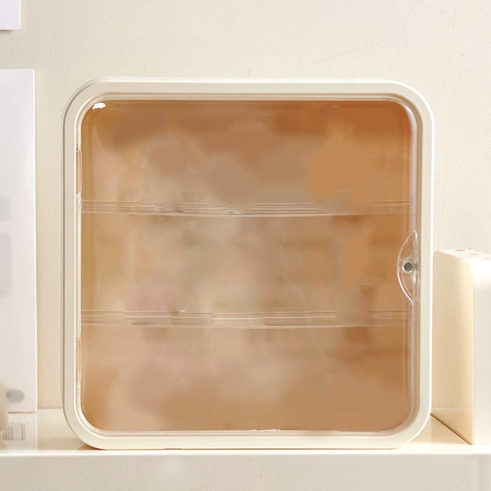 Organizzatori a Parete efficienti in Termini Spazio per Tende, Scatola Giocattolo, Robusto Accessorio per mensola in Acrilico, per la Decorazione casa e Ufficio, Display salvaspazio