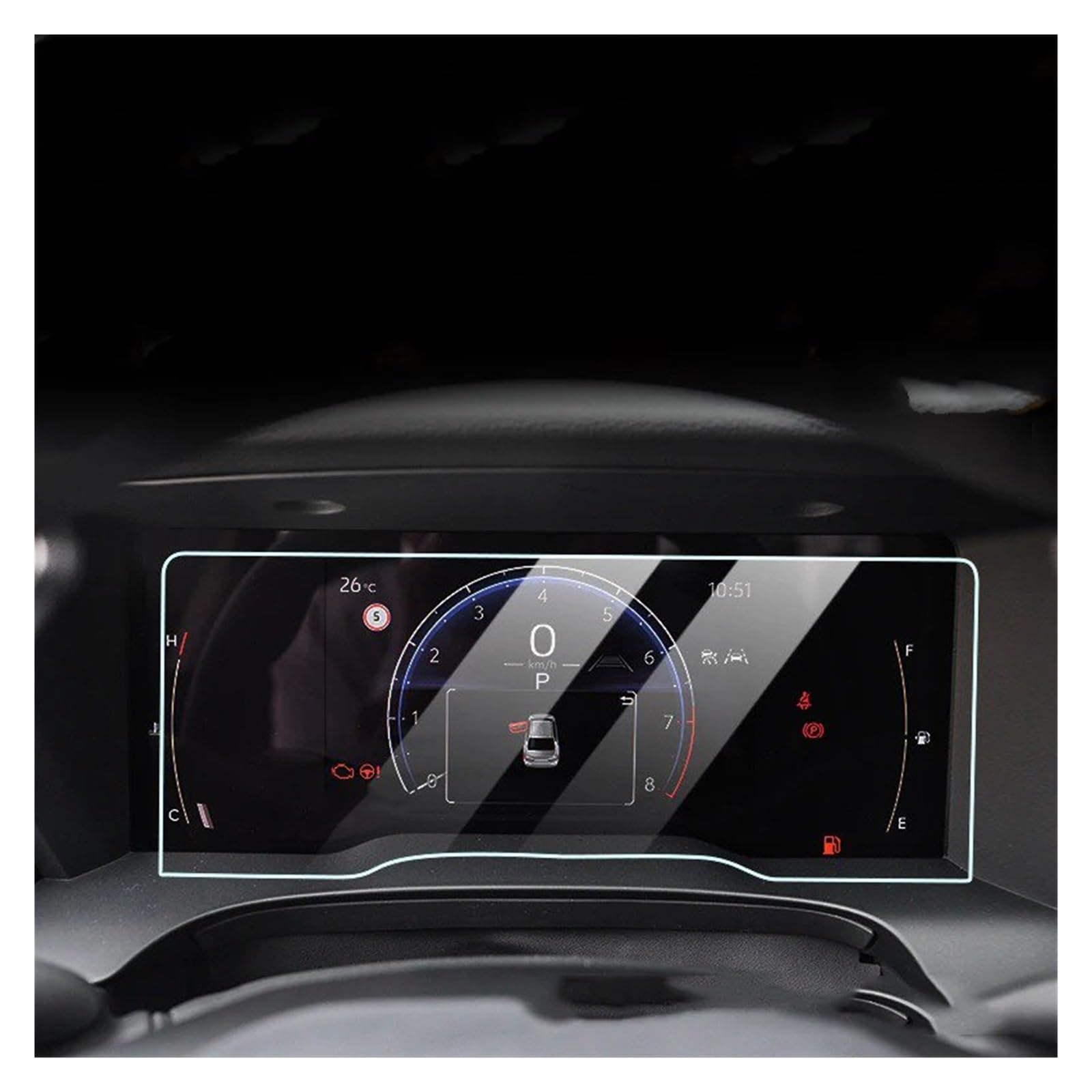Navigation Screen Protector For Toyota 9 Generation For Camry 2024 Navigation Instrument Screen Tempered Film Interior Protection Film Car Accessories Car Navigation Film