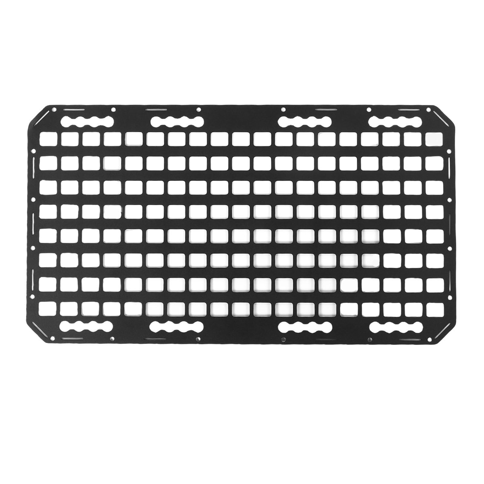 ASHATA Pannello Molle per Pianale di Camion, Pannello Portaoggetti con Binario a L in Alluminio 768x432x2mm, Organizzatore Multifunzionale per Veicoli per Auto SUV Pickup Trucks RV