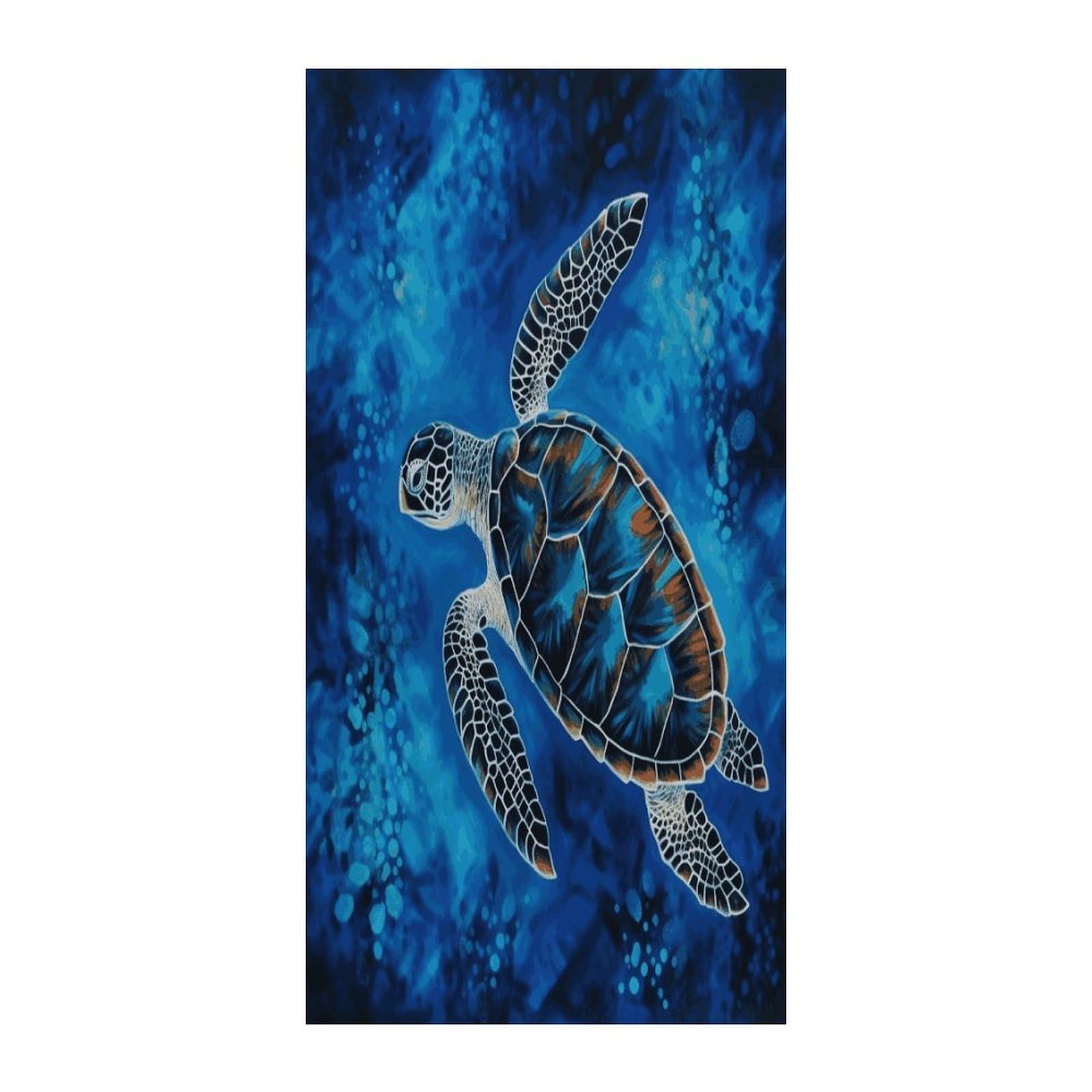 Fekiloot Style Sea Turtle-Blue Door Curtain Room Divider Curtains