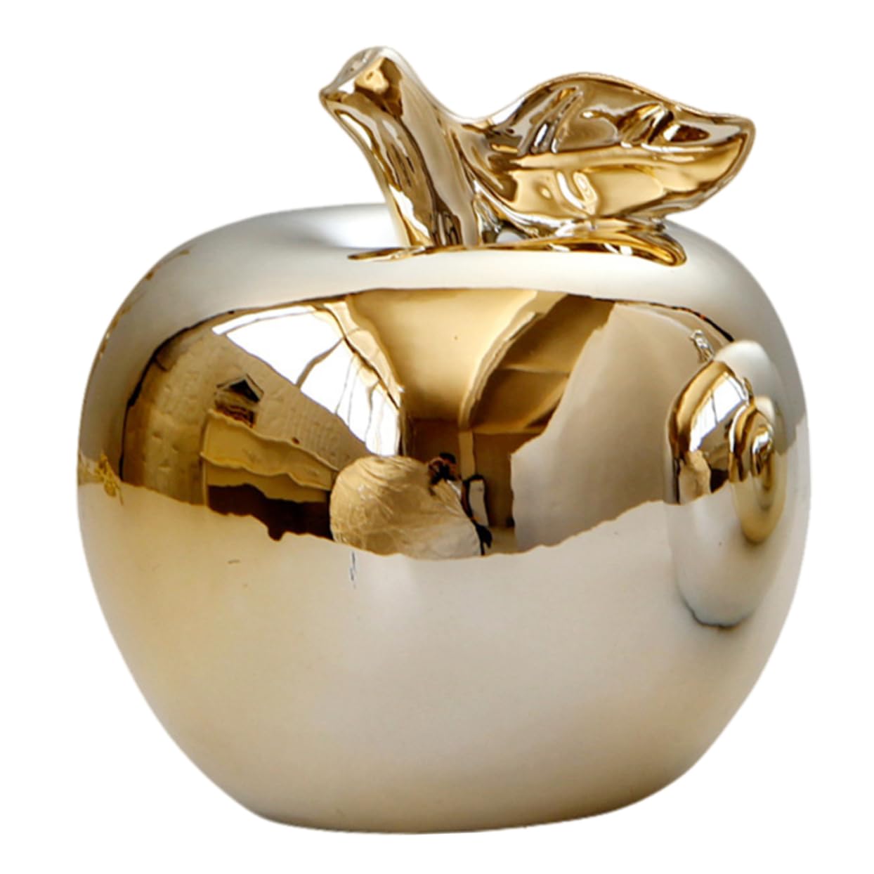 BESPORTBLE Ornamento in Ceramica a Forma di Mela Oro, Decorazione Pratica e Facile da Usare per Arredamento Casa Creativo e Chic, per Soggiorno o Cucina