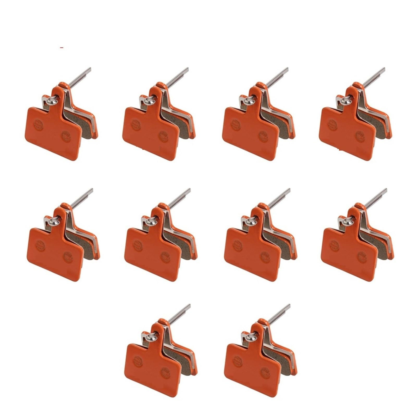 Bremsbeläge kompatibel mit KUGOO KuKirin G2 Master G4 Smart Kirin G3 PRO E-Scooter Bremssattel-Scheibenbremsen Zubehör for Tretroller(10pair orange)