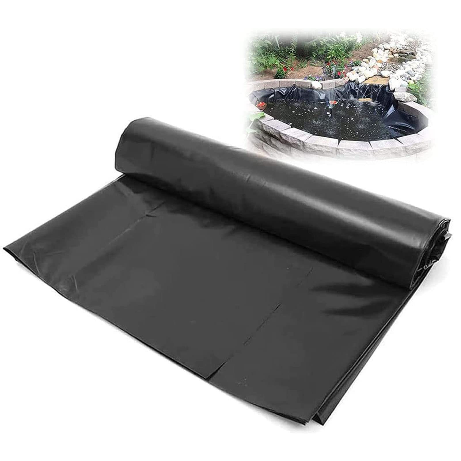 Bâche de bassin 0,9x6,1m en PEHD imperméable de 0,4 mm pour aménagement extérieur durable
