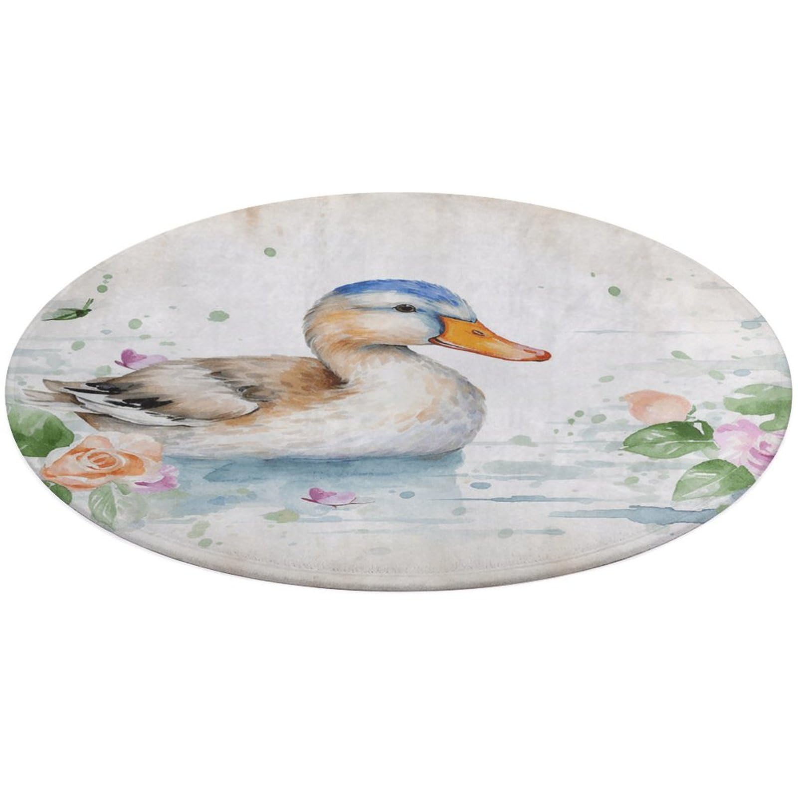 Tapis de sol doux pour salon et chambre à coucher motif canard