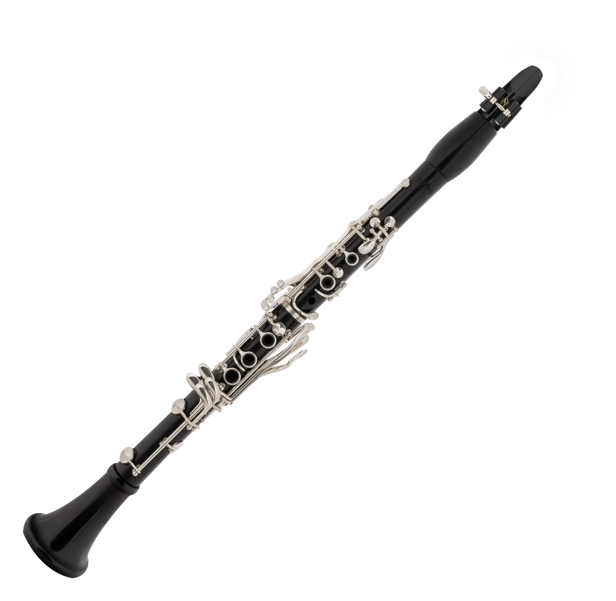 BK-20/18 Clarinetto Bb Böhm, Modello: BK-20/18, 18 chiavi | Diteggiatura francese (sistema Böhm), 6 anelli, Materiale: legno di grenadilla, Meccanica chiavi: alpacca argentata, 1x 66 mm