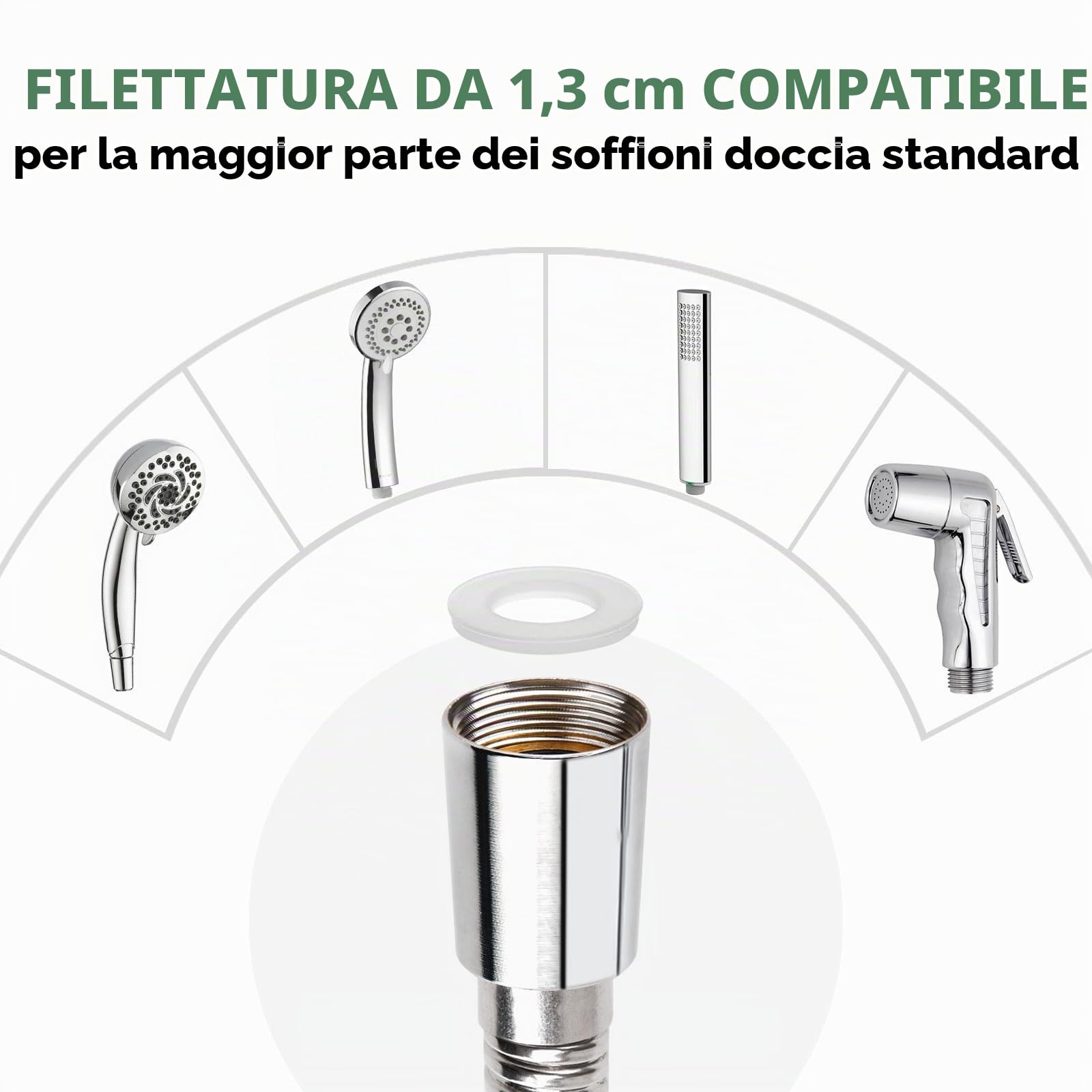 Flessibile Doccia Lungo 4 M Realizzato In Acciaio Inossidabile Tubo Doccia Anti-Attorcigliamento Anti-Esplosione Con Connettore In Ottone Crittografia Tubo Doccia