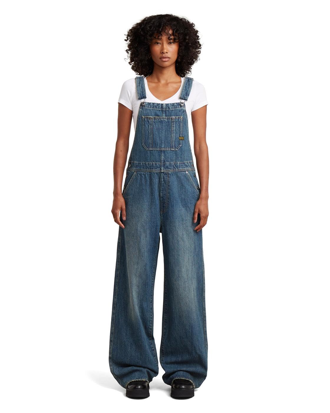 G-STAR Damen Straight Leg Latzhose Jumpsuit (1er Pack)