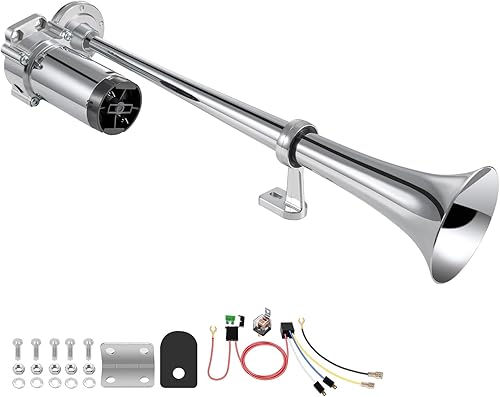 Bocina de aire para camiones, barcos, coches, 12 V, 150 db, kit de bocinas de tren de camión súper ruidosas con compresor de aire, bocina de