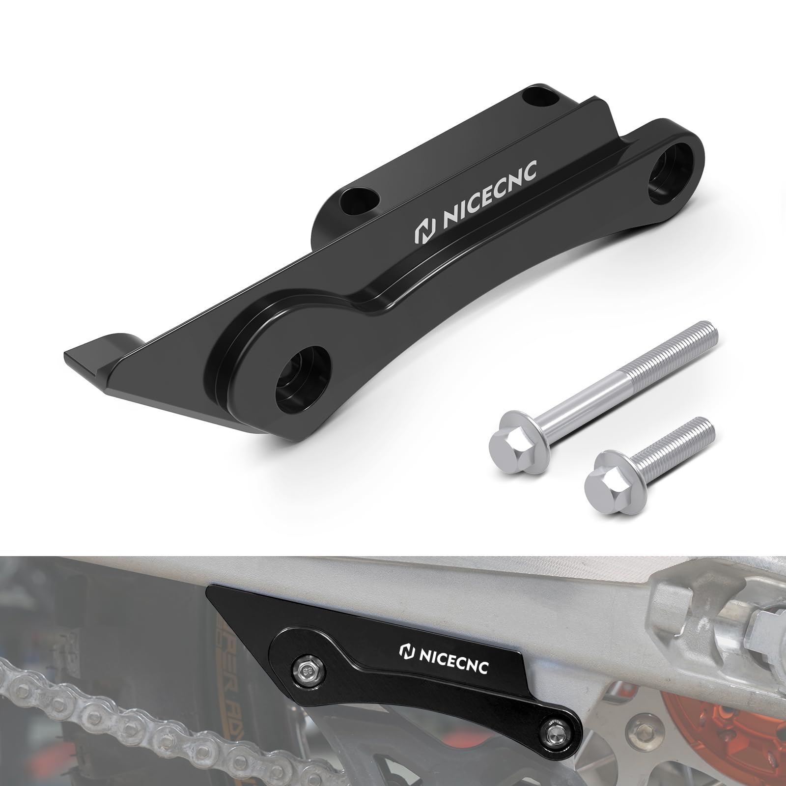 Protector de horquilla trasero evita daños en basculante de 690 Enduro R y Husqvarna 701 8