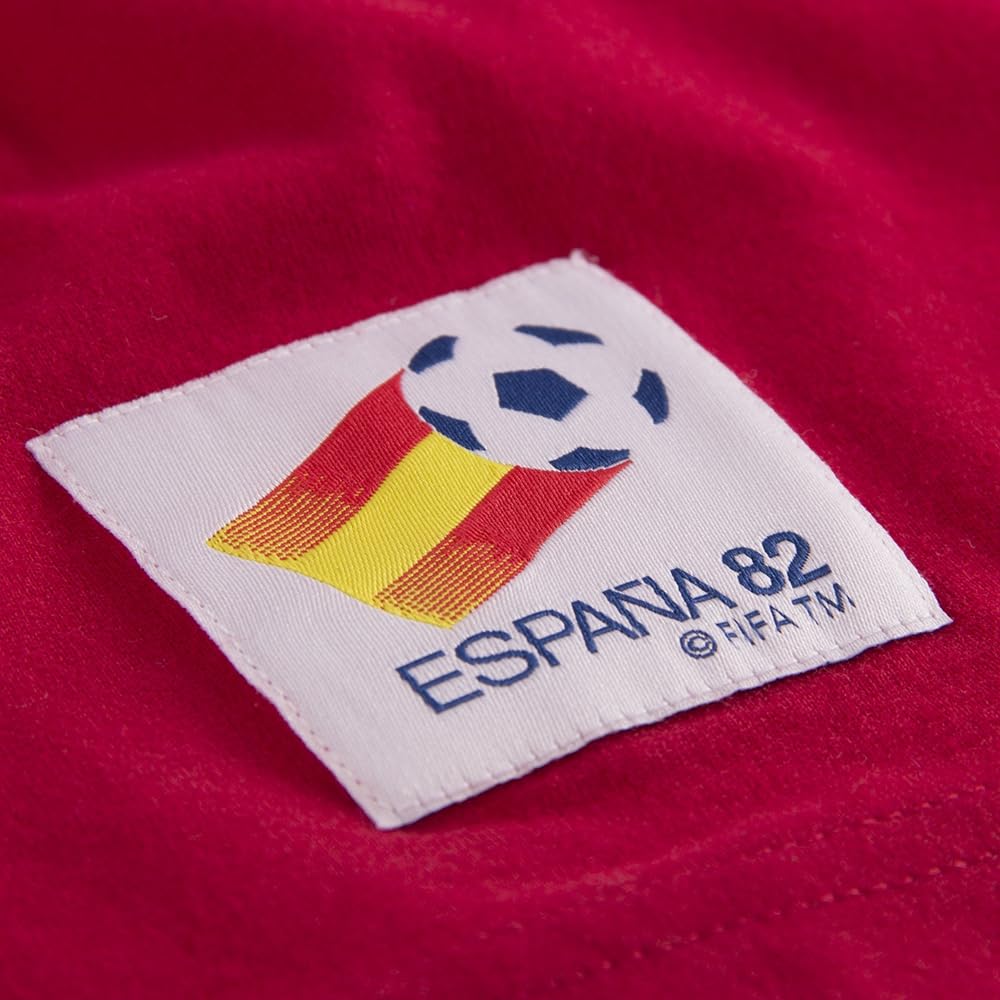 Copa - Camiseta - Hombre - Mascota Mundo España 1982 - Manga Corta - Rojo - 100% algodón - Talla XS