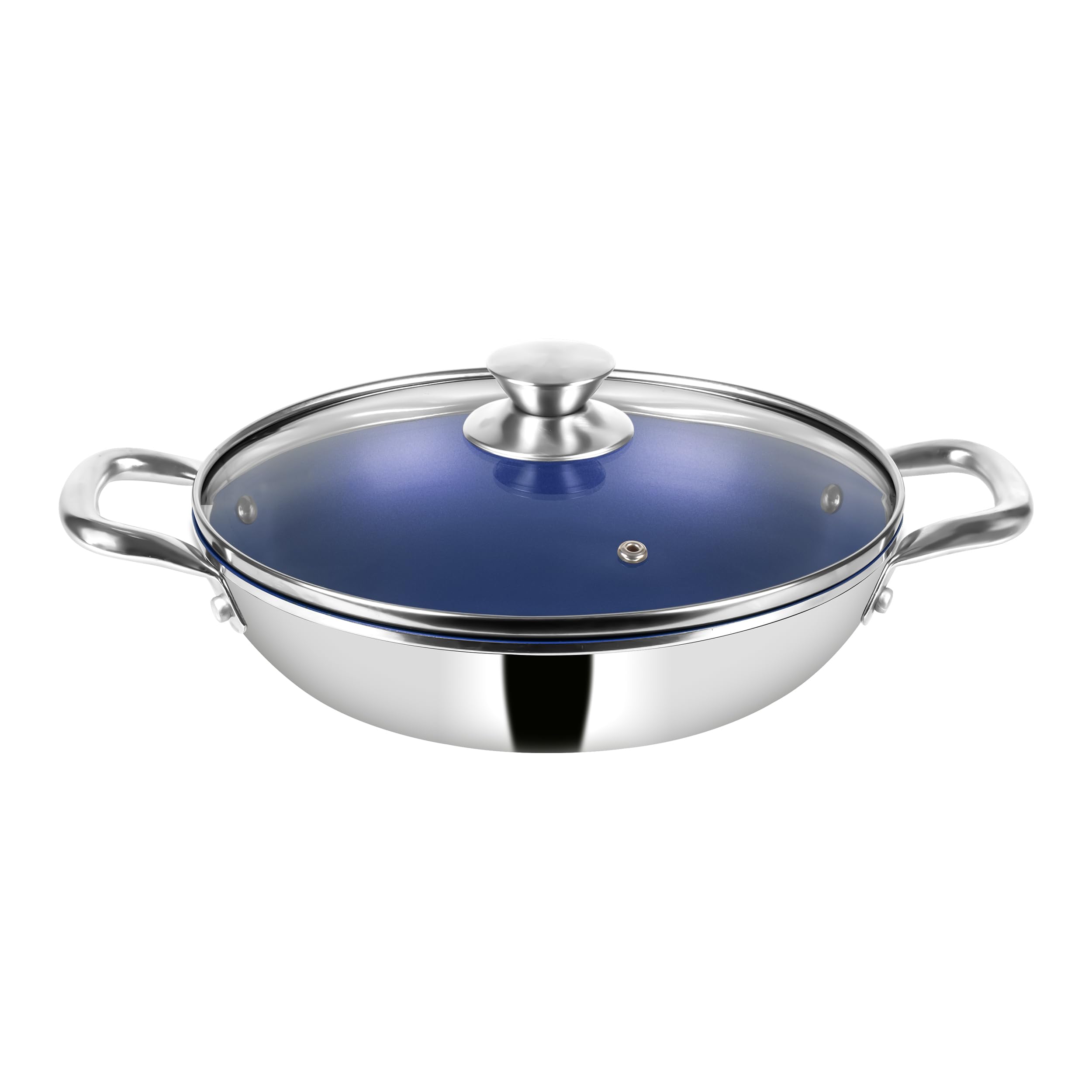 Pigeon Cerrasteel 24cm Ceramic Kadai| Non-Stick| Ceramic Coated| Blue-image-16