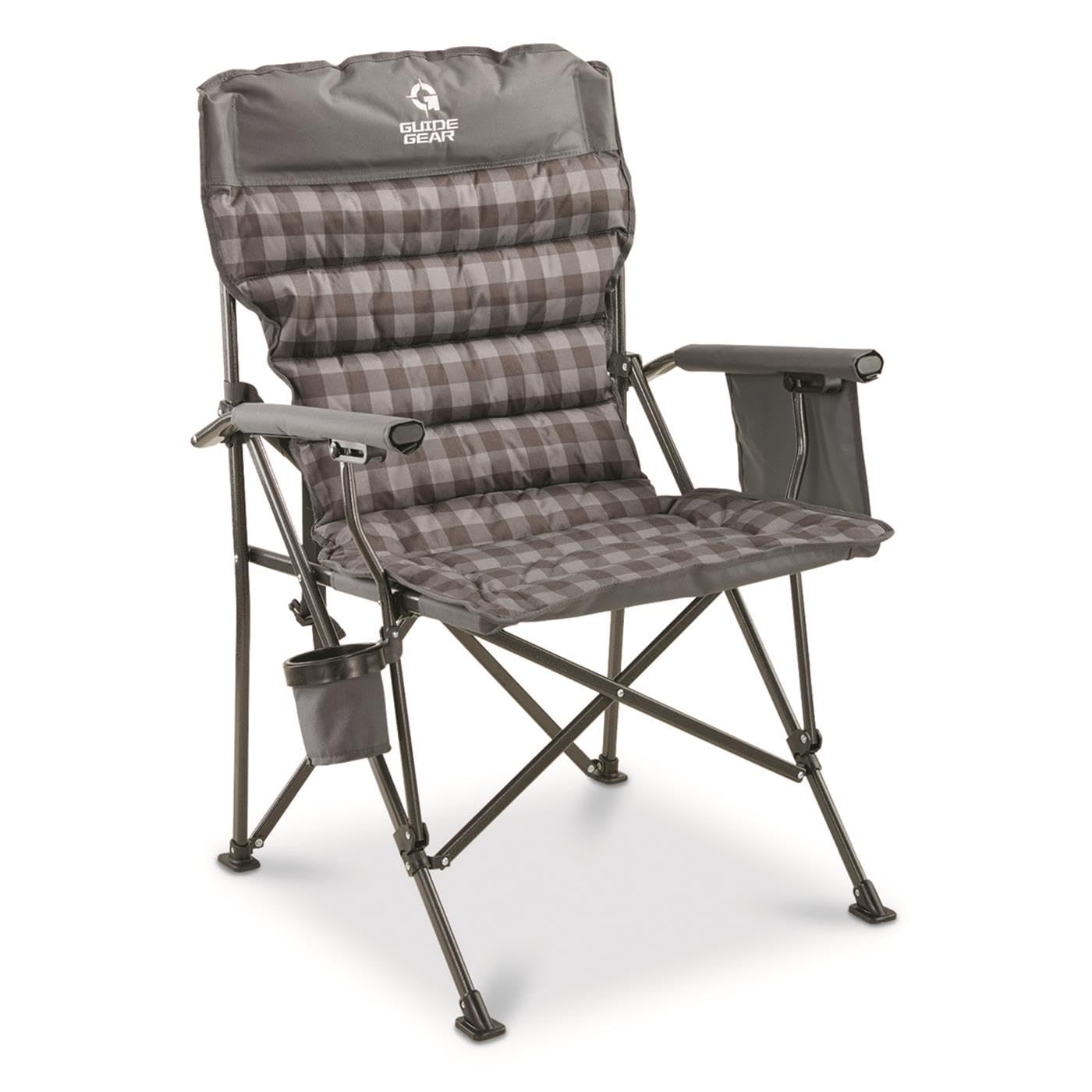Guide Gear Oversized XL Comfort Padded Mammoth Camping Chair; Includes Carry Bag, Portable, Folding, Large Camp Lounge Chairs for Outdoor, Adults, Men