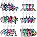 WENTS 20 Piezas Llaveros con Lentejuela de Sirena Reversible Llaveros de Lentejuelas Brillantes de Voltear de Animal para Suministros Fiesta Cumpleaños (Estilo Aleatorio)