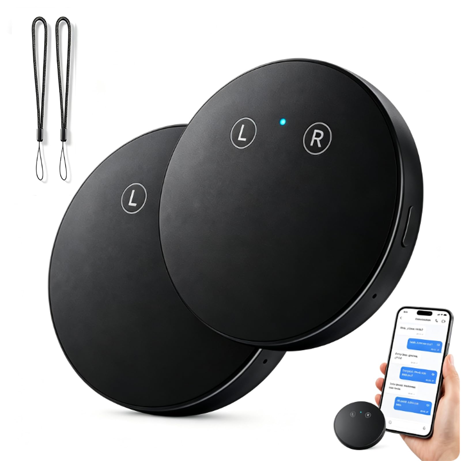 AI Pocket Translator – Real-Time Two-Way Voice Translation (2pcs)
