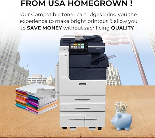 Miniatura 5 de Toner Pros Cartucho de tóner Xerox Versalink 006R01824, 006R01825, 006R01826, 006R01827 remanufacturado de alta capacidad, repuesto para impresoras