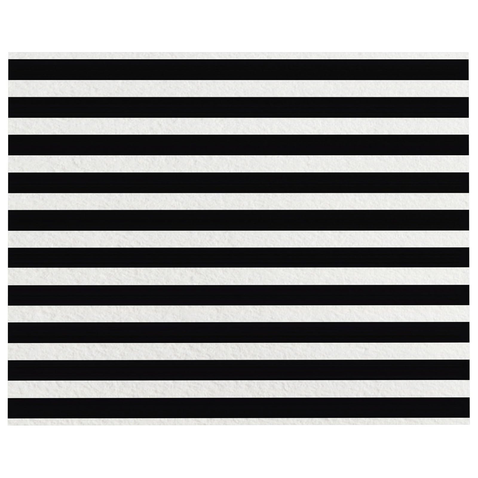 Teppich Wohnzimmer 180x240 cm Waschbarer Teppich, Schwarz-Weiß Gestreifte Geometrie Teppich Schlafzimmer, Schwarz-Weiß Teppich, Teppich Kurzflor für Wohnzimmer Schlafzimmer kinderzimmer