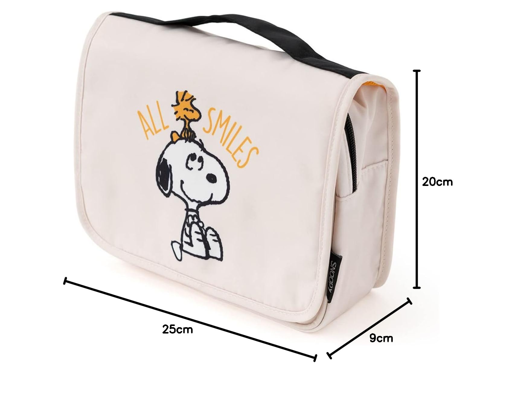 Grupo Erik Kosmetyczka Snoopy | różnorodna kosmetyczka | wodoszczelna | praktyczna kosmetyczka | beżowa, beżowy, torba wisząca