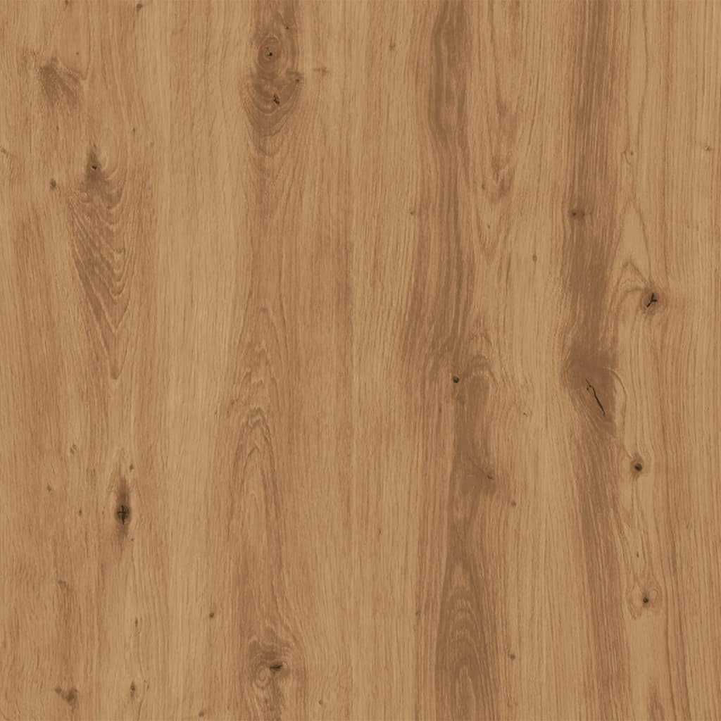 Brokky Armadietto con Ruote Rovere Artigianale 60x48x81 cm Truciolato-Carrello Porta Stampante,Mobiletto con Ruote,Supporto per Stampante in Legno,Classificatore per Documenti per Studio,Ufficio