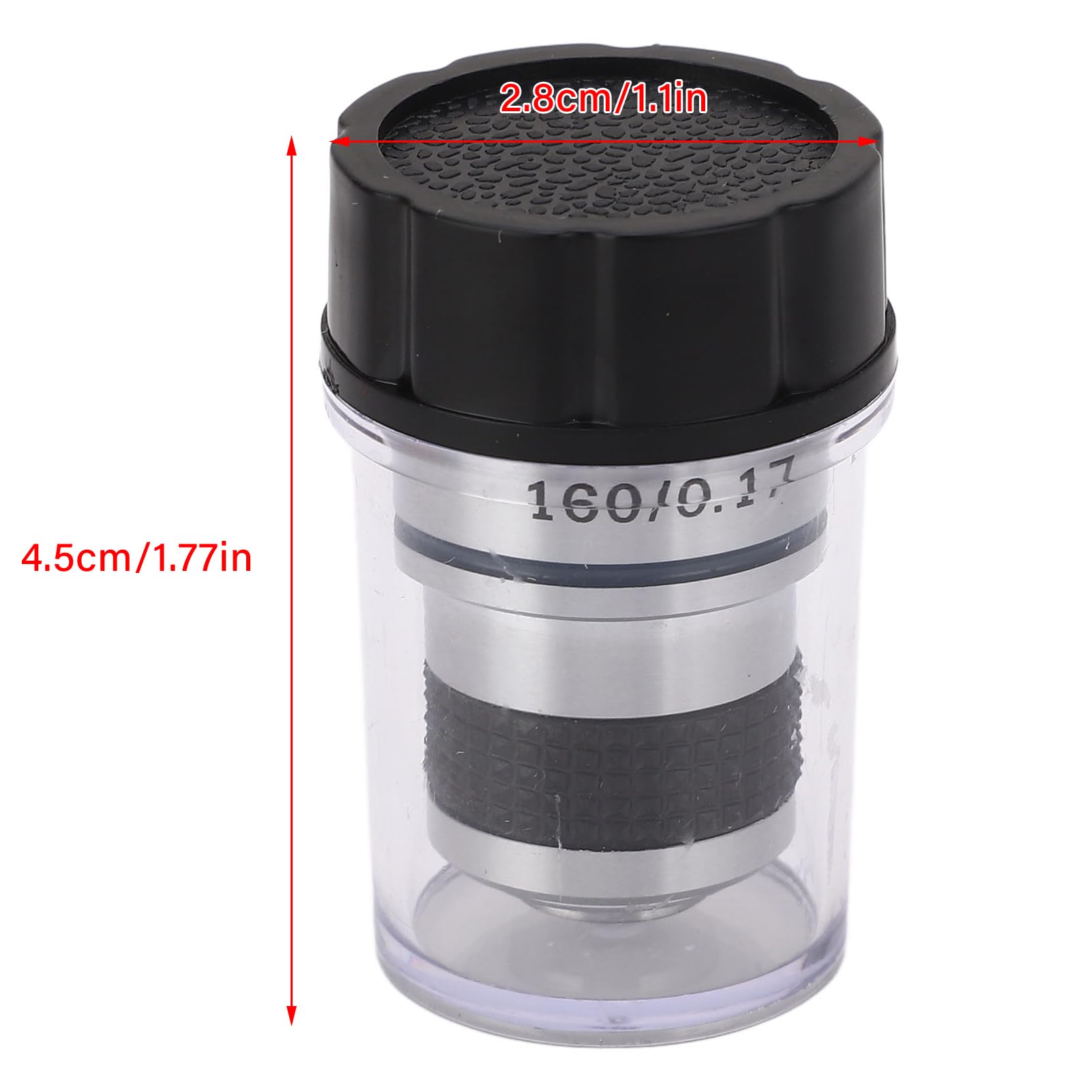 NDNCZDHC 60X Achromatic Objective Lens 185 Optical Glass Biological Microscope Objective Lens