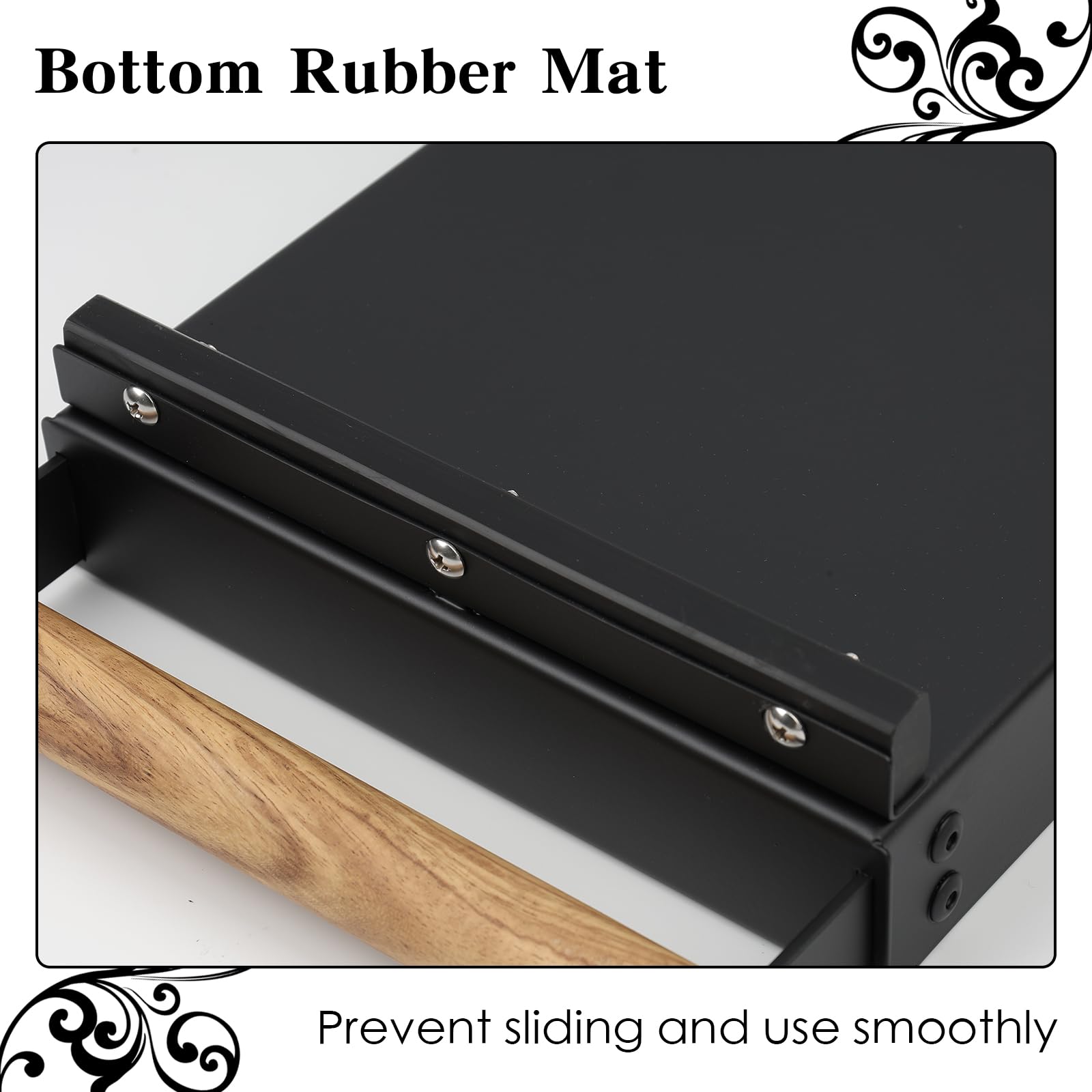 Caja de golpeteo de cajón con asa, contenedor desmontable de acero inoxidable, contenedor de café extraíble, absorbe los golpes y duradero estilo barista, palo de golpeteo desmontable, mango de madera