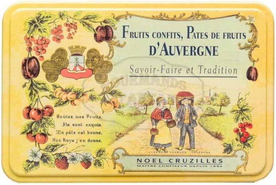 Auvergne Fruit Jellies 330 Gram Metal Tin