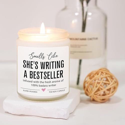 Miniatura 3 de Vela de Escritor, Regalos de Escritura para Mujeres, Regalos Creativos para Autoras Futuras, Presentes Geniales para Novelistas de Libros y