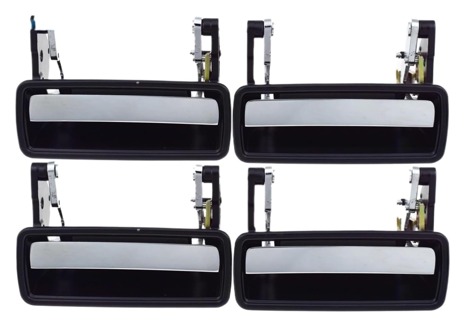 LSDSAAZA Sliding Exterior Handle for Volvo 240 244 245 242 260 262 264 265 164 142 144 145 Car Sliding Exterior Handle Door Repair Chrome Outside(4 Pcs Left Right)