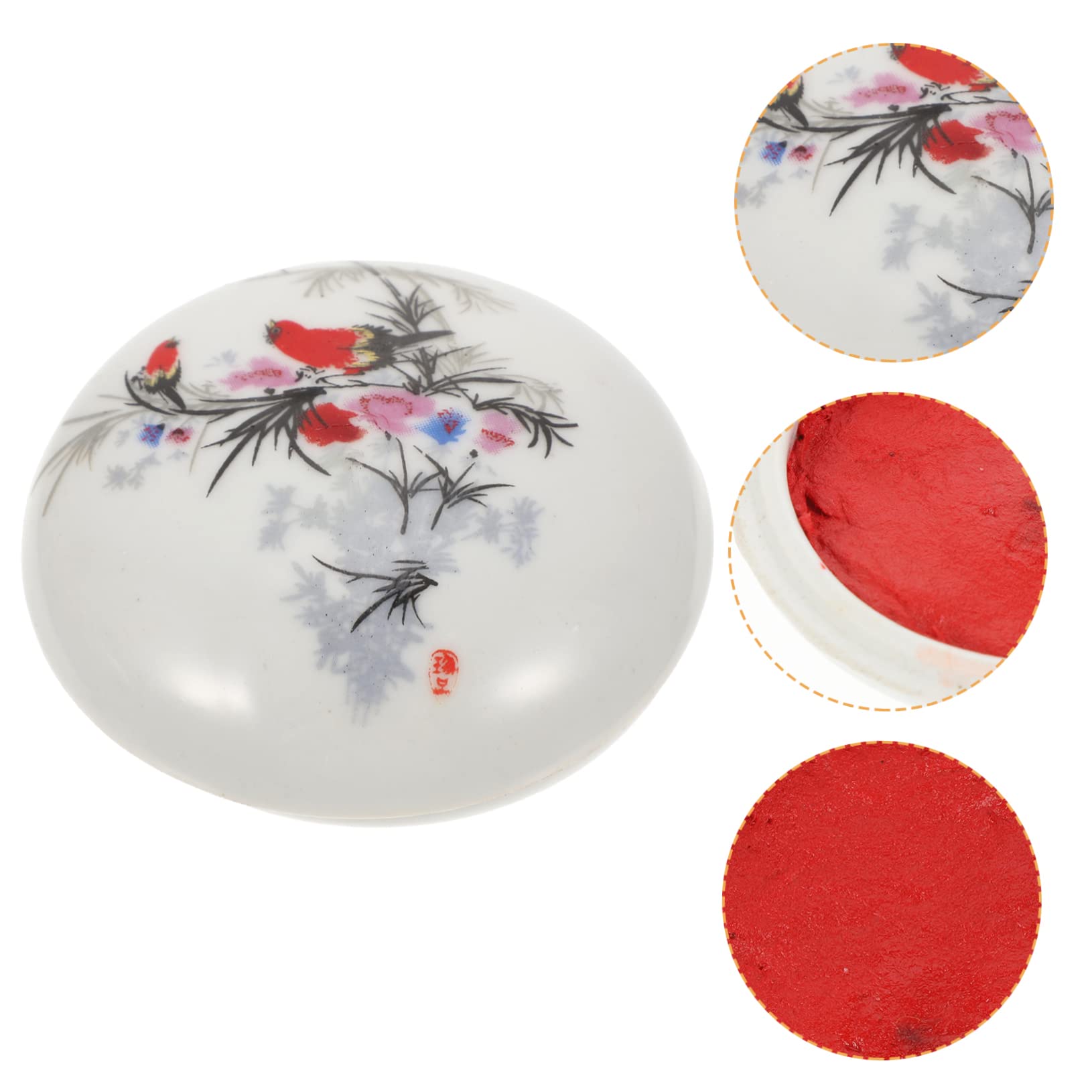 STOBOK 4pezzi Tampone per Calligrafia Ceramica da Stile Cinese Multiuso e Riutilizzabile per Artisti e Studenti
