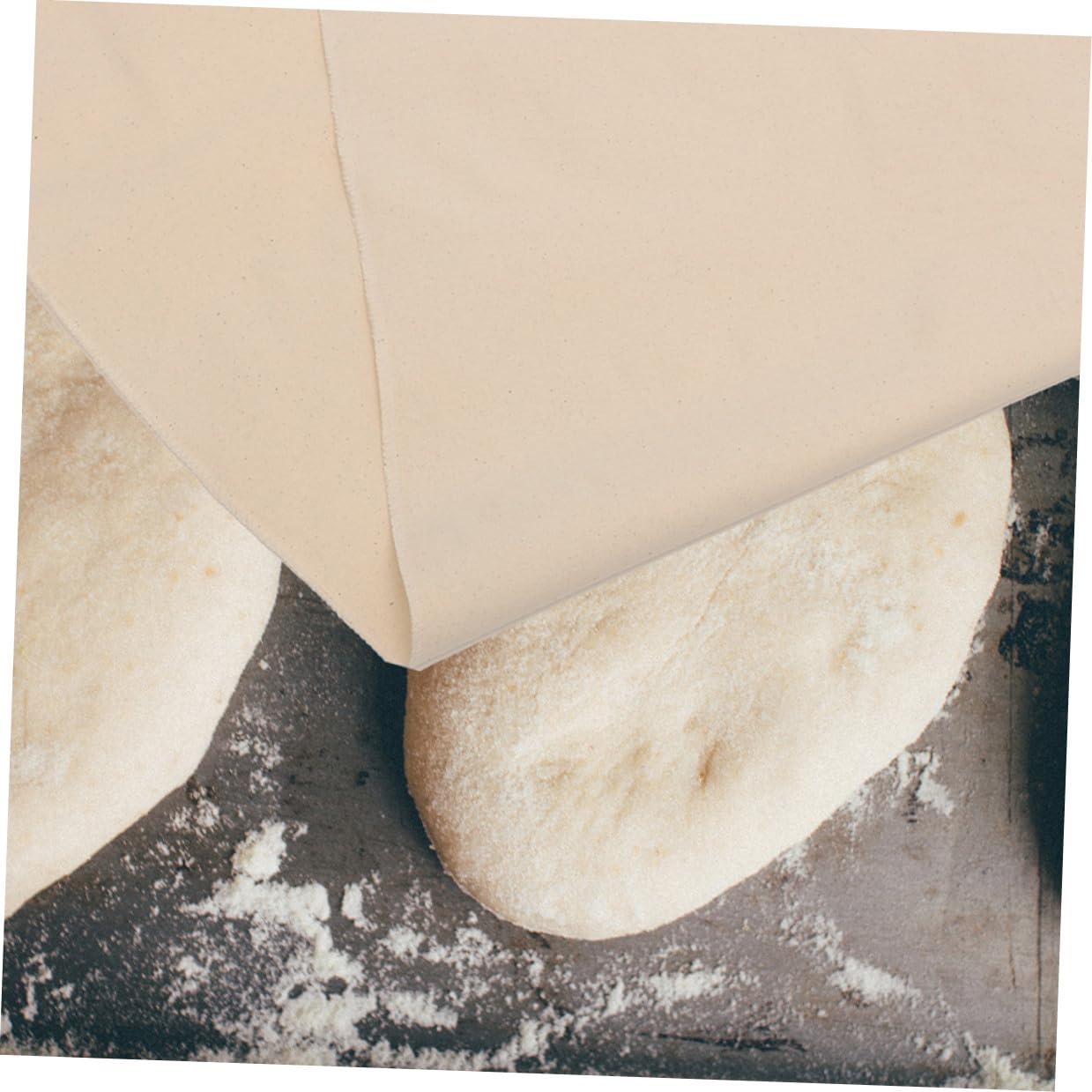 Angoily Dickes Gärtuch aus Baumwolle Canvas Atmungsaktives Brotbacktuch für Selbstgebackenes Brot Faltbar und Strapazierfähig Vielseitig für Bäckerei und Küchengebrauch