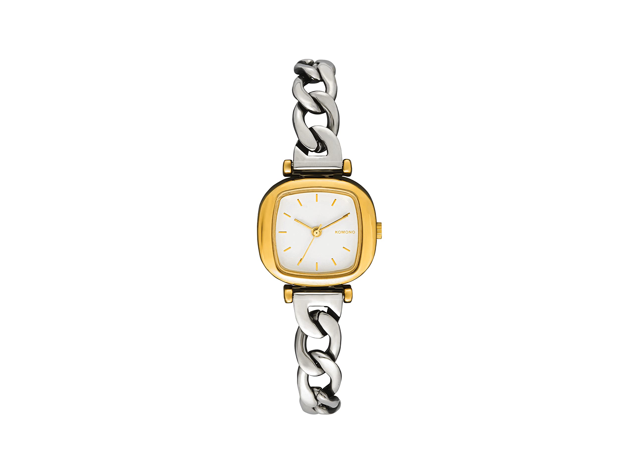 Komono Moneypenny Revolt Gold Silver Mix Women's Japanese Quartz Analogue Watch With Stainless Steel Strap-image