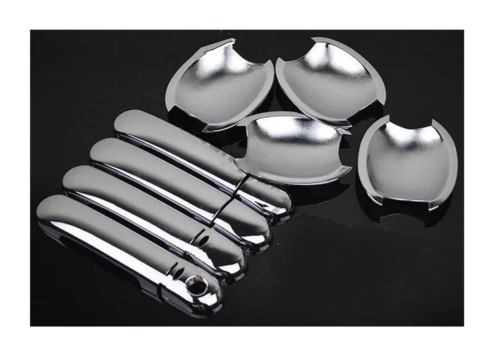 Hckclmbmzw E For Nissan For March For Micra K12 2003-2010 Protectiv Cover Door Handl Outer Bowls Trim Car Styling Stickers Door Handl Cover(E)