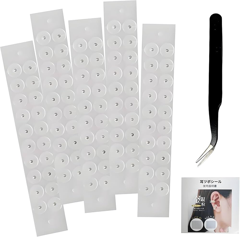 耳ツボシールまとめ売り！ Amazon | 耳つぼジュエリー 耳ツボシール 耳ツボ 耳つぼジュエリー