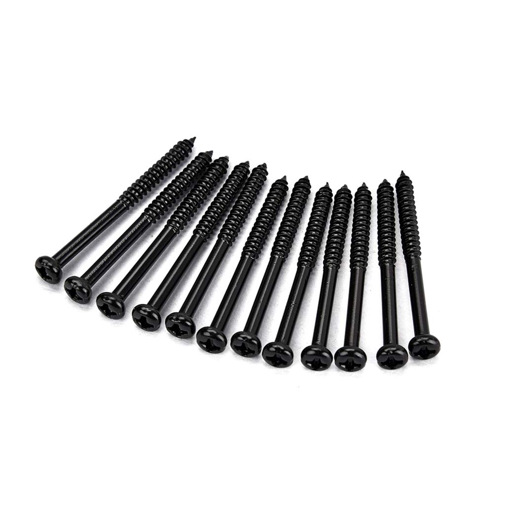 oringnat 12pcs Bass Pickup Mounting Screws Repairing Accesories for for Pickups Musical Instrument Parts