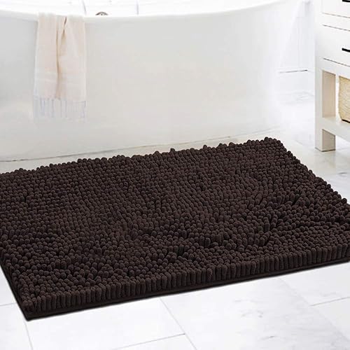 Miniatura 65 de H.VERSAILTEX Alfombras de Baño Tapete de Baño Alfombras de Baño Tapetes de Baño para Baño Antideslizante Extra Grueso Rebotante Suave Chenille