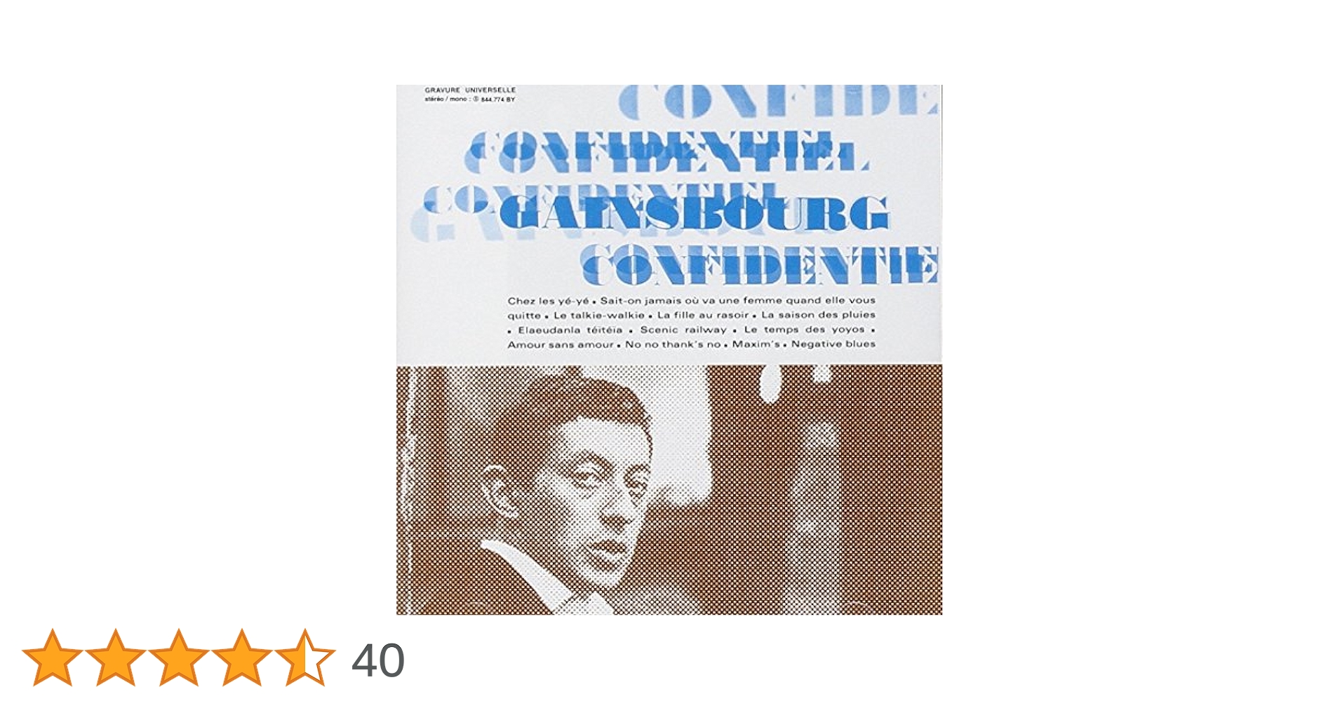 Confidentiel: Serge Gainsbourg, Serge Gainsbourg: Amazon.fr