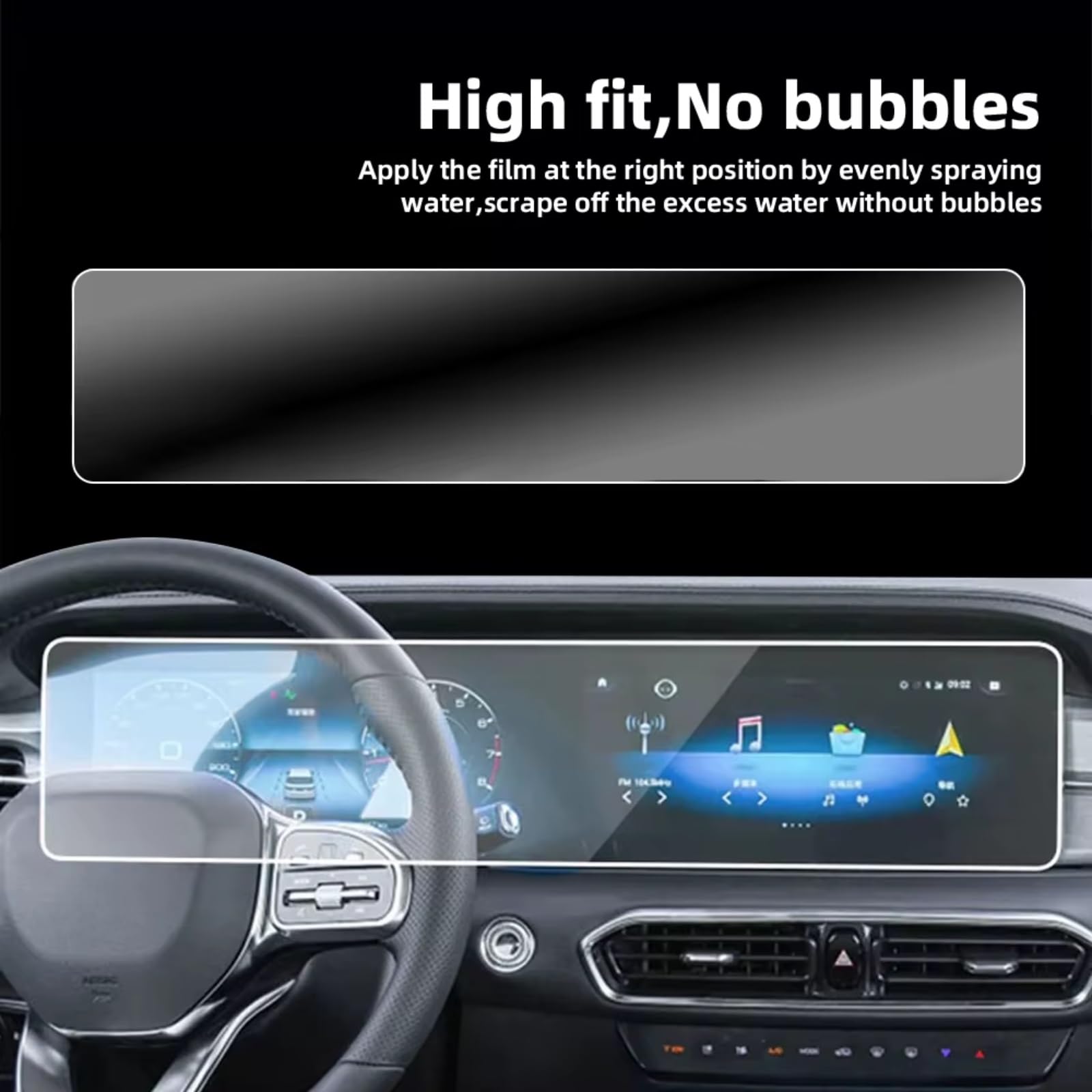 GPS Voiture Écran Film Compatible Avec Jetour Pour X70 Pour Plus 2021-2024 Protecteur D'écran GPS De Voiture Protecteur D'écran Navigation GPS Accessoires D'affichage
