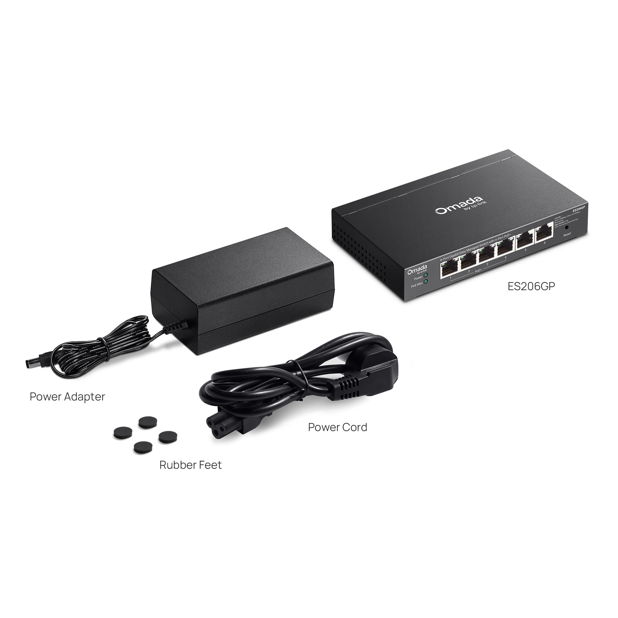 Omada Commutateur Gigabit facile à gérer 6 ports avec 4 ports PoE+